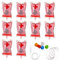KALUROIL 19 PCS Halloween Trinkgefäß - Infusionsbeutel - Gruselige Halloween Blutbeutel - IV Taschen mit Spritze und Clips für Partygetränke