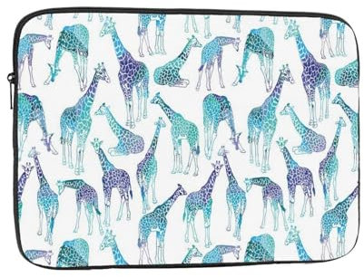 Giraffe pattern Print Laptop Case Shockproof Laptop Sleeve Protective Notebook Case Laptop Bag for Women Man 17 inch