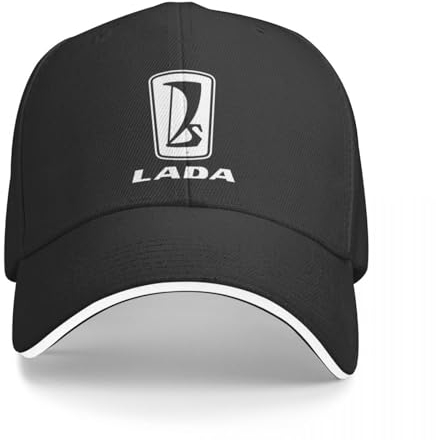 BEABAG Basecap Lada Logo 1975er Jahre (weiß) Baseballkappe Anime Sonnenhut Herrenhut Thermovisier Damen Strandhut Herren
