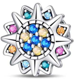 LIGHTDOG Frauen Bead Charms passt flache Armbänder für Frauen 925 Sterling Silber Reflexionen Clip-On Charms Schmuck Perlen Geschenke Frauen Mädchen Mode Charms