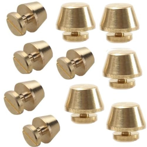 Piedi Borchie,10 Pezzi Piedini per Borse Chiodi Inferiori per Borse11 mm x 8 mm,Piedini Metallici per Borse Rivetti Artigianali in Pelle,per Borse Vestiti Cinture Scarpe
