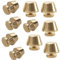 Piedi Borchie,10 Pezzi Piedini per Borse Chiodi Inferiori per Borse11 mm x 8 mm,Piedini Metallici per Borse Rivetti Artigianali in Pelle,per Borse Vestiti Cinture Scarpe