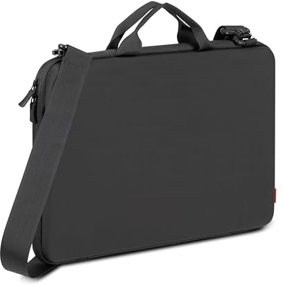 RIVACASE 5116 Hartschalenkoffer für Laptops 11,6-13 Zoll, schwarz | wasserabweisend, kompatibel mit MacBook NEO/Air/Pro 13/14, für Damen und Herren