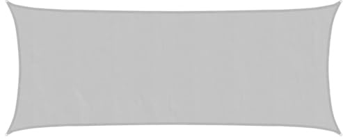 vidaXL Sonnensegel Hellgrau 5x2 m 100% Polyester Oxford