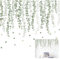 Stickers Muraux Feuilles de Vigne, Autocollants Muraux Pendaison Vigne Stickers Mural Plantes Vertes pour Salons Douche Chambres Bureaux Canapé Fond Décoration Murale