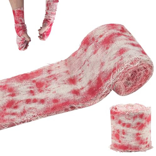 CNMTCCO Halloween Decorations Halloween Creepy Blood Cloth Scary Creepy Cloth With Bloody Prints For Doors,Windows,Staircases,Garden & Halloween Haunted House Thriller Decorations
