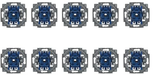 10 Stück Busch-Jaeger 2000/7 US Kreuzschalter UP-Einsatz Wippschalter
