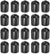 sourcing map 60Pcs Rubber End Caps, 13mm/0.51 ID Flexible Rubber Caps, PVC Caps Rubber Screw for Bolts Screw Caps Thread Protectors Tube Screw Bolt, Black