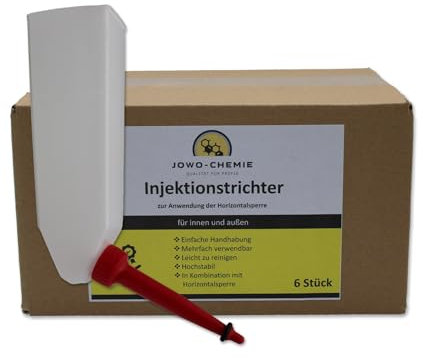 Injektionstrichter (6-128 Stück) zur Anwendung der Horizontalsperre (18)