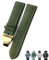 HKIDKK Uhrenarmband aus Leder, 20 mm, 21 mm, 22 mm, für Rolex für Omega Seamaster 300, Hamilton, Seiko, IWC, Tissot-Armband, Schwarz / Braun, 22 mm, Achat