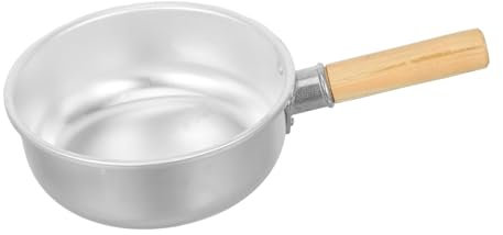 CONGARTENO Mestolo Per Acqua in Alluminio Semplice Con Manico in Legno E Cucchiaio Multifunzionale