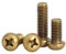 DEPYEE 5-20 Pièces M2 M2.5 M3 M4 M5 M6 Laiton Tête Cylindrique Vis À Tête Ronde Vis À Mécanique Filetage Métrique Boulon À Empreinte Croisée(12mm,M2.5-20pcs)