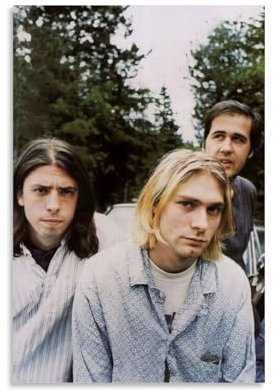 ZZYZD Nirvana-Poster, Kurt Cobain, Retro, lebendige Farben, ungerahmt, Wandkunst, 30,5 x 45,7 cm, Schlafzimmer, Zuhause, Büro