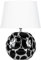 ARTE LAMP Poppy LED Tischlampe mit Kabel – Chrom/Weiße Schreibtischlampe mit weißem Textil-Lampenschirm für Wohnzimmer und Schlafzimmer