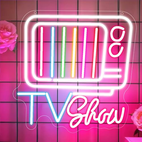 TV Show Neon Sign, LED TV Neon Lights for Wall Decor, Dimmable Light Up Sign USB Powered for Bedroom Living Room Home Bar Party Game Room