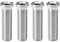 SHYSBV 4 Stück M12 Hohlschraube Spüle 45mm Edelstahl Abflusssieb Schrauben Durchmesser 12mm für Siebkorbventile & Ablaufventile Zubehör Küchensp