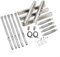 Entgoinggo Set di ricambio per barbecue, 304, in acciaio inox, per Charbroil 4, 5 bruciatori, modelli 463347519 463342119 463347518