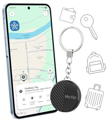 Smart Tag Bluetooth Compatible avec SmartThings | Localisateur Objet | Quotidien Voyage Déplacement Porte-Clés Multiscénario | Connexion Fluide Localisation Globale Sécurisée Recherche Inverse