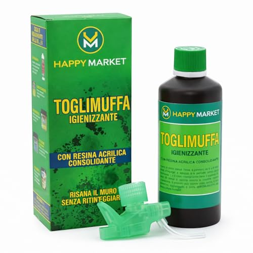 Spray eliminador de moho, 500 ml, con resina acrílica, elimina moho, halos y humedad, acción rápida y protectora para paredes y paredes