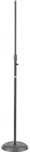 Stagg MIS-1120BK Pied de micro droit + Embase rond Noir