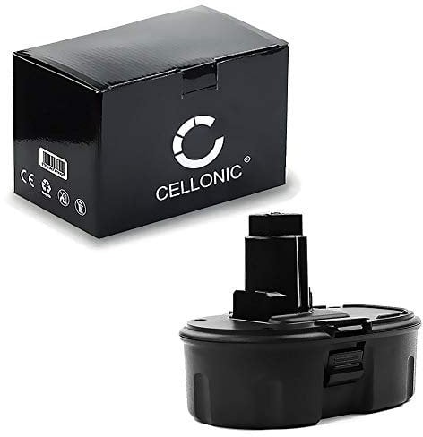 CELLONIC Battery Replacement for Dewalt DC390, DC925, DC385, DW936, DW97, DC020, DC212, DC9096, DE9039, DE9095, DE9096, DE9098, DE9503 Cordless Power Tools - 18V NiMH 3Ah