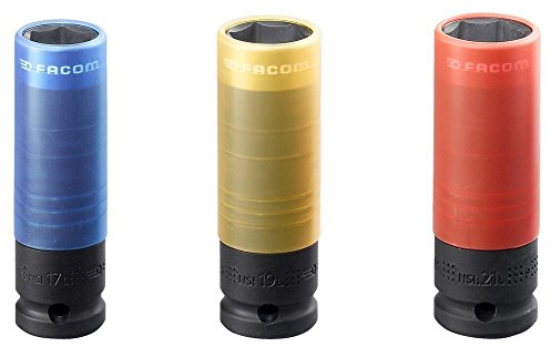 FACOM 1/2 Zoll Spezial-Impact Steckschlüssel Set - 3 Teilig (17-19-21 mm), 1 Stück, NSI.3L