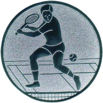 FABRIKSTORES GmbH Pokal Emblem Tennis Herren - 50 mm/Silber