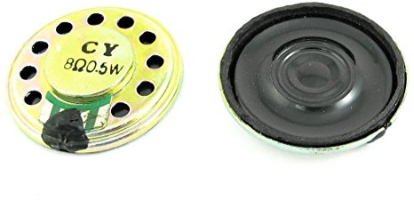 sourcing map 2 PCS 28mm Magnet-Lautsprecher Lautsprecher 8 Ohm 0,5W für Funksprechgerät