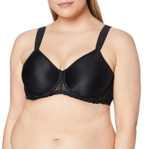 Triumph Womens Modern Finesse W01 Minimizer Bra, Black, 34F UK