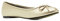 Andrés Machado - Ballerine Piatte da Donna con Tacco Largo e Fiocco Decorativo - TG104 - Ballerine - Soft Oro, EU 43