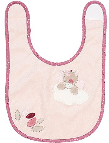 Nattou Lätzchen Einhorn Jade, Mit Klettverschluss, Nina, Jade und Lili, Beige/Rosa