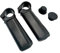 UPANBIKE Lenkerenden aus Aluminiumlegierung, ergonomisches Design, Mountainbike, Rennrad, Lenkerenden (schwarz)