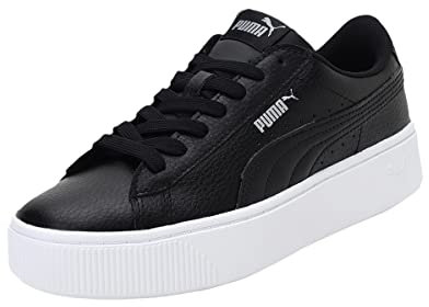 Puma Women Puma Vikky Stacked L Sneakers, Puma Black-Puma Black, 8.5 UK