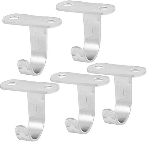Aexit Kleidersack Schrank-Zubehör Mantel Kabinett oben Montage Edelstahl Wandhaken Scharniere Kleiderhaken 5stk