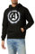 Marvel Men's Avengers Stencil Logo Hoodie, Black (Black Blk), M UK