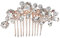 Treatonic Haarkamm - Damen Braut Hochzeit Haarschmuck - Kristallen/Straßen - rosegold - 7*4.5cm - Premium Qualität