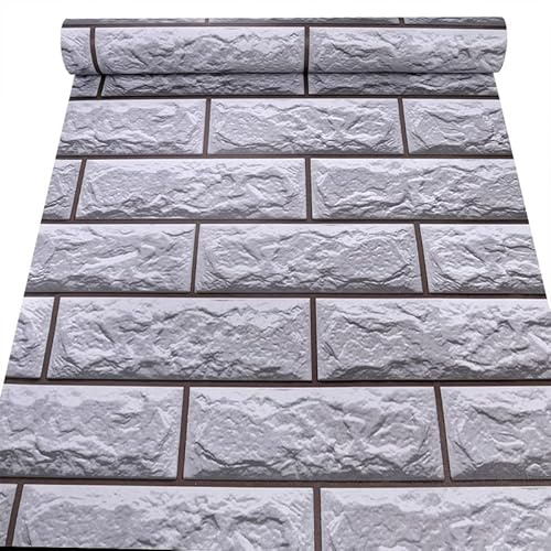 picturado 10 m x 45 cm Tapete Folie 3001 selbstklebend Steine weiß