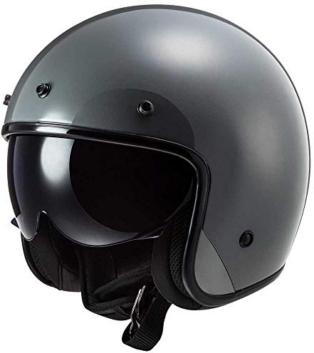 LS2 Motorradhelm OF601 BOB NARDO GREY, Grau, XS