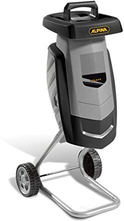 Alpina Biotrituratore Elettrico ACH 2.2 E, 2200 W, Nero/Grigio, capacità di Taglio Ø Rami 40 mm, Sacco di Raccolta 60 L