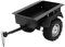 Dilwe RC Auto Alu Anhänger, RC Car Anhängerkupplung Set mit Gummireifen, Modell Kinderspielzeug für 1/10 Car, Schwarz