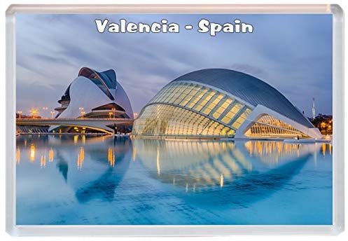 Valencia - Spain - Jumbo Fridge Magnet 96 x 67 mm Jumbo Size BBSM2061