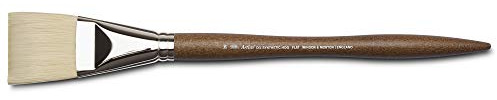 Winsor & Newton 5010419 synthetischer Künstler Ölpinsel mit hoher Elastizität & Lebensdauer, ergonomischer Stiel für Ölfarben und Alkydfarben - Flachpinsel Nr. 20 | Synthetische Borsten, hervorragende Farbtragfähigkeit, handgefertigt in England, für Ölfarbe
