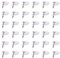 Swpeet 60 Pack White 1/4 Nylon Plastic R-Type Cable Clips Clamp Kit, Nylon Screw Mounting Cord Fastener Clips with 60 Pack Screws for Wire Management