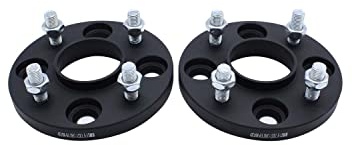TAKPART 2 Stück 15mm Spurverbreiterung Distanzscheiben Set Ø63,3 4x108mm mit 8Stück Radschrauben M12x1,5