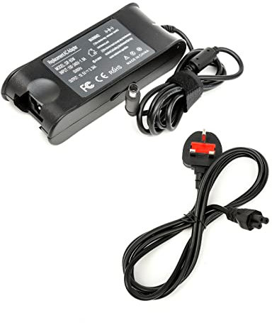 19.5V 3.34A 65W 7.4mm*5.0mm Replacement Laptop Adaptor Adapter Charger for Dell LA45NM131, LA45NM140, LA65NS2-01 with UK Plug
