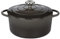 Küchenprofi Gusseisen Bräter mit Deckel, grau/innen schwarz , 24 cm, Schmortopf, Auflaufform, Dutch Oven, Brotbacktopf, emailliert, für alle Herdarten(inkl. Induktion), zum Schmoren, Backen,Braten