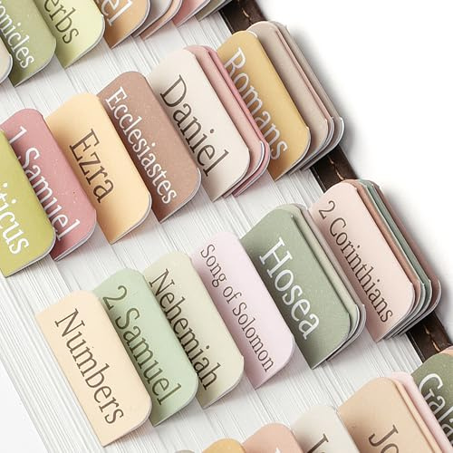Mr. Pen Bible Tabs - 75 Laminated Tabs, Boho Theme for Women and Men | Tabs for Study Bible, Large Print Bible Index Tabs, Book Labels, Mr. Pen Bible Tabs