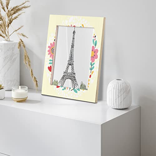 Eulen und Blumen Bilderrahmen, Farbe: Eule, Massivholz, 20,3 x 25,4 cm, transparentes Display für Wand und Tischdekoration, mit vorinstallierten Haken zum Aufhängen