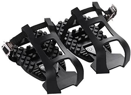 Toe Clips Cage Bike Pedals Adapter kompatibel mit Peloton Heavy Duty Kunststoff Pedals Zubehör, kompatibel mit Schuhclips für Peloton, kompatibel mit Pedal-Konverter