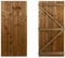 Featheredge Wooden Garden and Side Gates (v1) (H-1500, W-750, Brown Finish)
